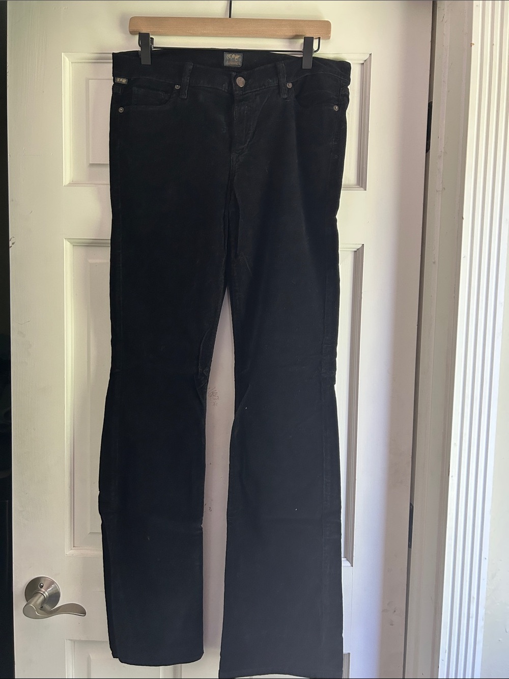 Citizens Of Humanity Black Flare Corduroy Pants